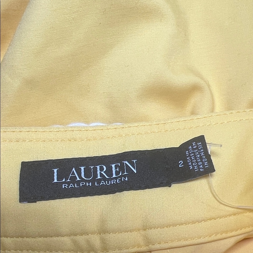 Lauren Ralph Lauren Vibrant Yellow shorts size 2 - Picture 11 of 11